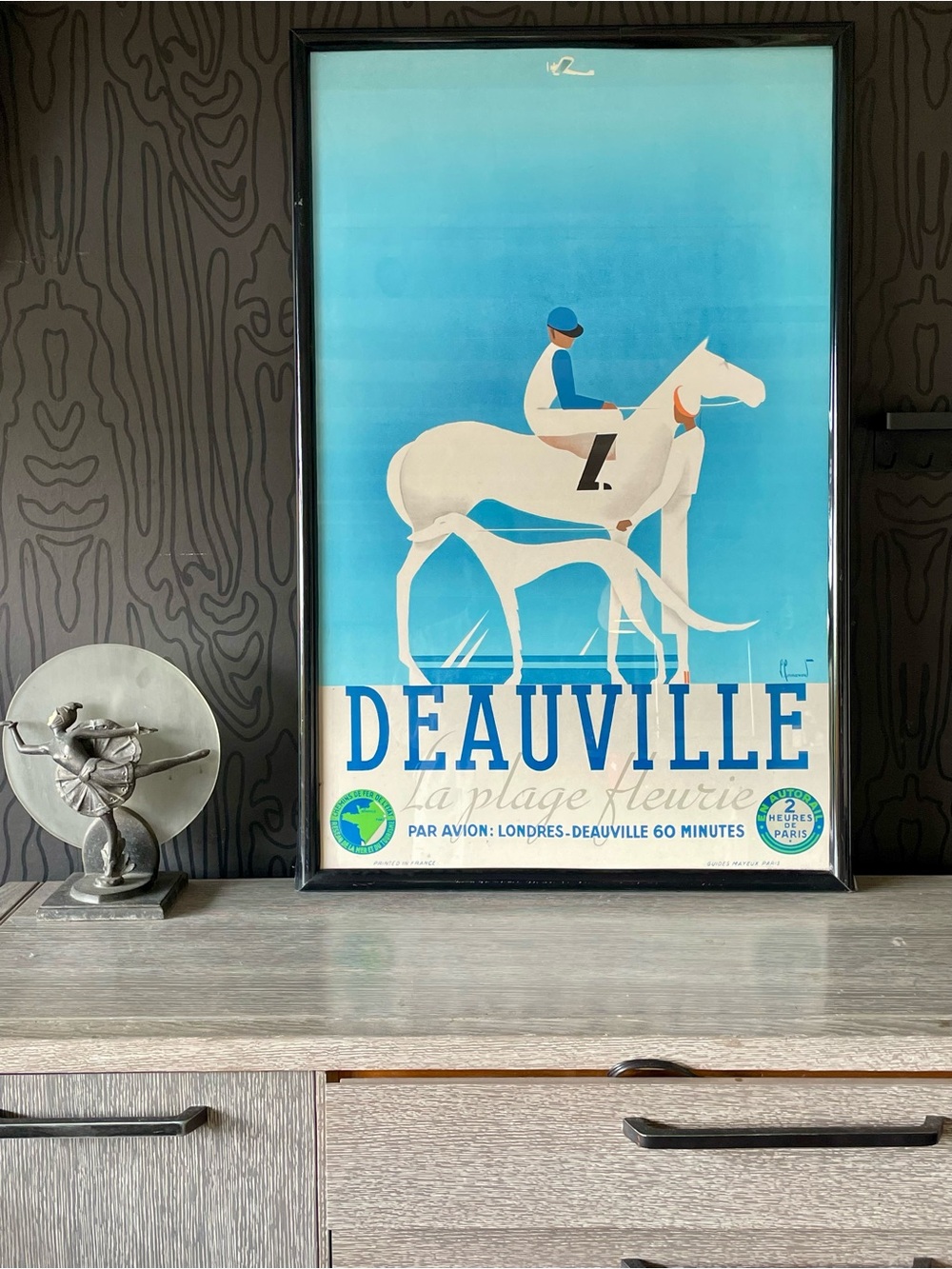Deauville La Plage Fleurie Original French Travel Poster